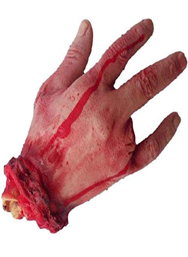 سايج سكوير يد تجميلية مزيفة مربعة من سيج، مثالية للمقالب، دعائم حفلات الهالوين، ديكورات تنكرية (يد قصيرة بإصبع مكسور) (متعددة الألوان) - Image 1